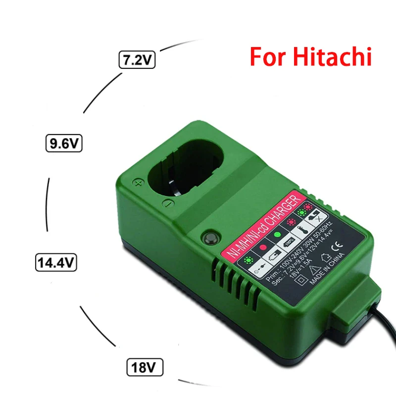 

UB10SE Battery Charger For Electrical Drill NI-MH / NI-CD For Hitachi BS1214S UC18YG DC1414 7.2V 9.6V 12V General Charger