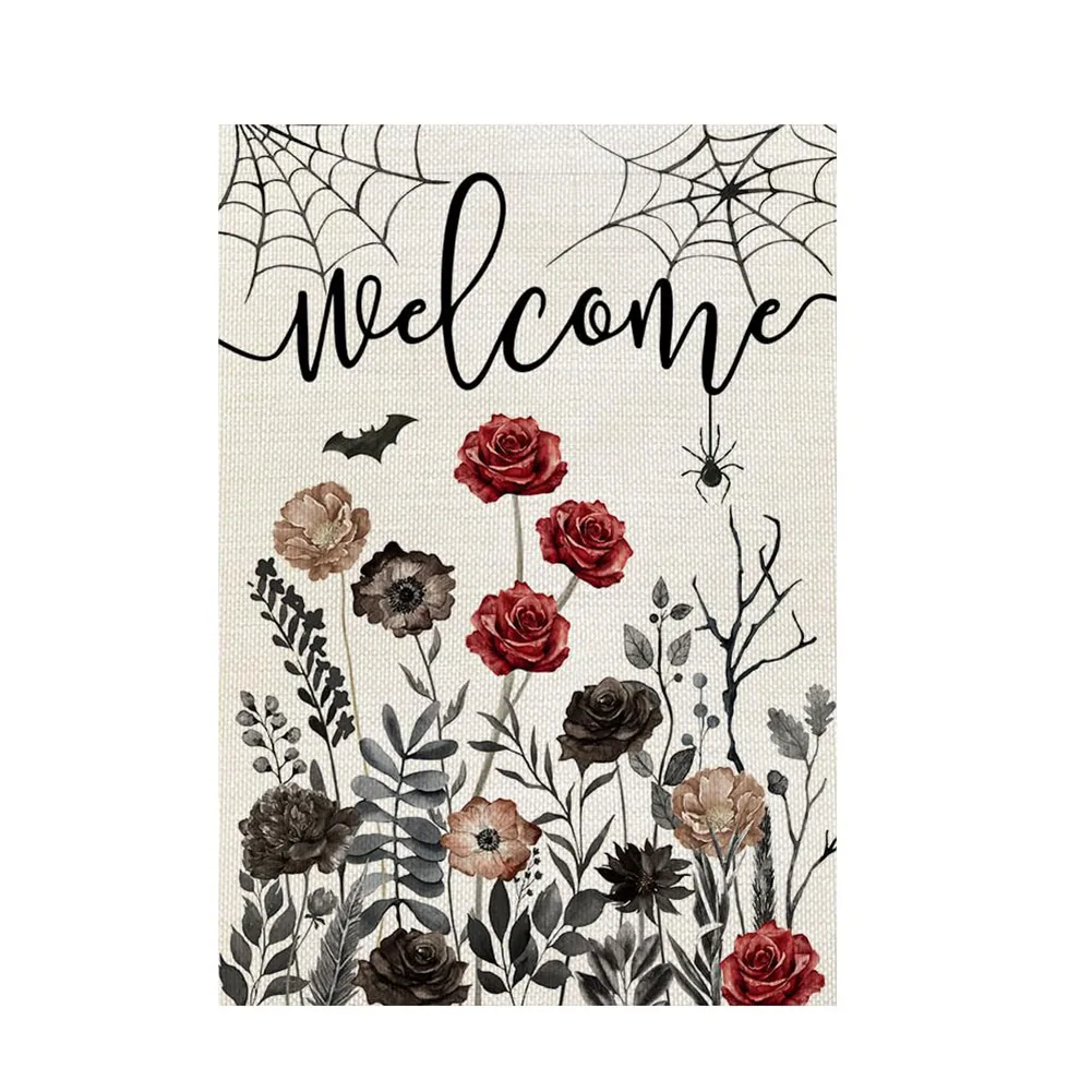 

Double Sided Printable Garden Flag for Halloween Weatherproof and Fade Resistant Festive Decor for Balcony and Front Door