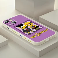 the simpsons cartoon family for apple iphone 13 12 mini 11 pro xs max xr x 8 7 6s se plus left liquid silicone gel phone case
