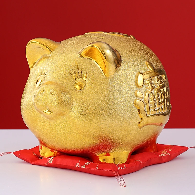 

Wedding Money Box Savings Hidden Storage Living Room Ceramic Coin Pig Piggy Bank for Papper Money Adult Kids Gift Toy Home Decor