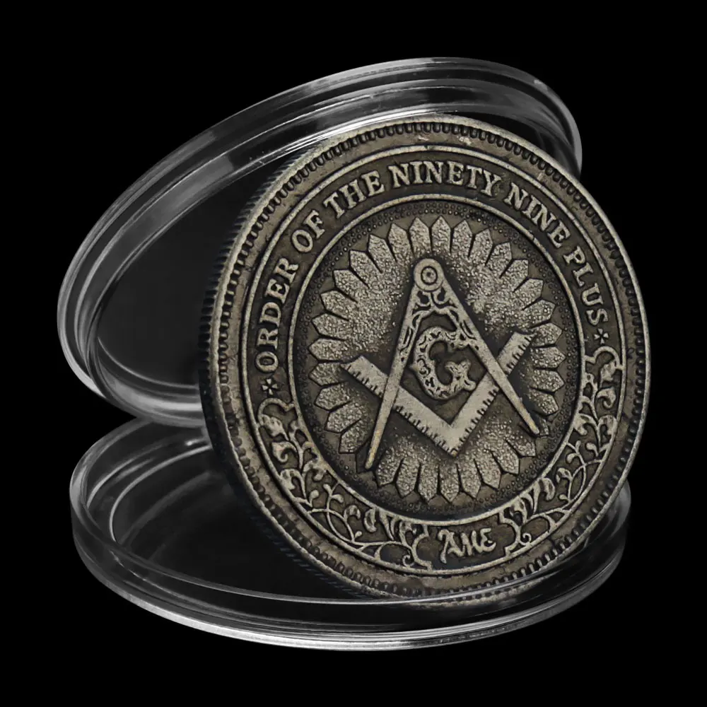 Бесплатная памятная монета Мейсона Коллекционная с бронзовым покрытием для