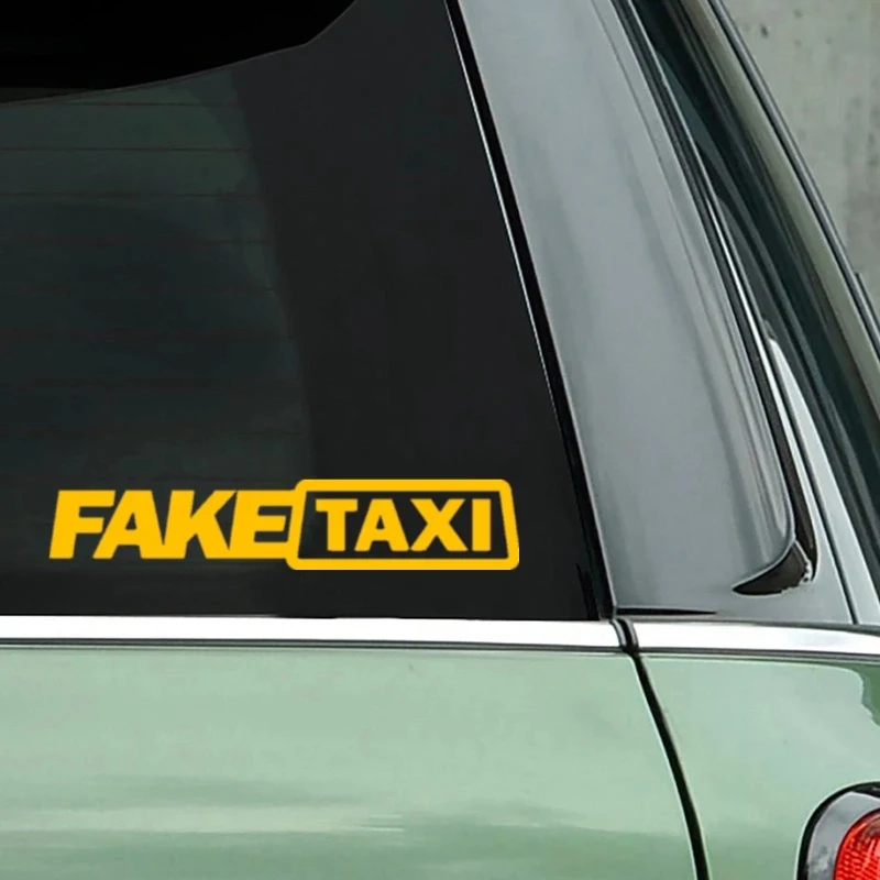 Фальшивая Светоотражающая Автомобильная наклейка для такси Виниловая на окно