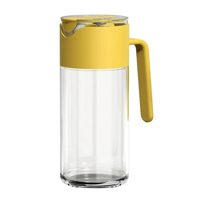 

Olive Oil Dispenser Bottle Glass Oil Container Leak Proof Automatic Open & Close Oil Pot Olive Oil Dispenser Oil Bottle For