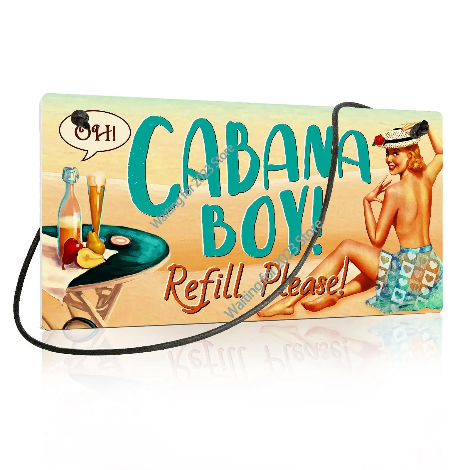 

Pool Signs, Outdoor Pool Decorations, Wall Signs - Cabana boy - Bar Wall Decor - Wooden Signs - Funny Signs - Wooden Man Cave