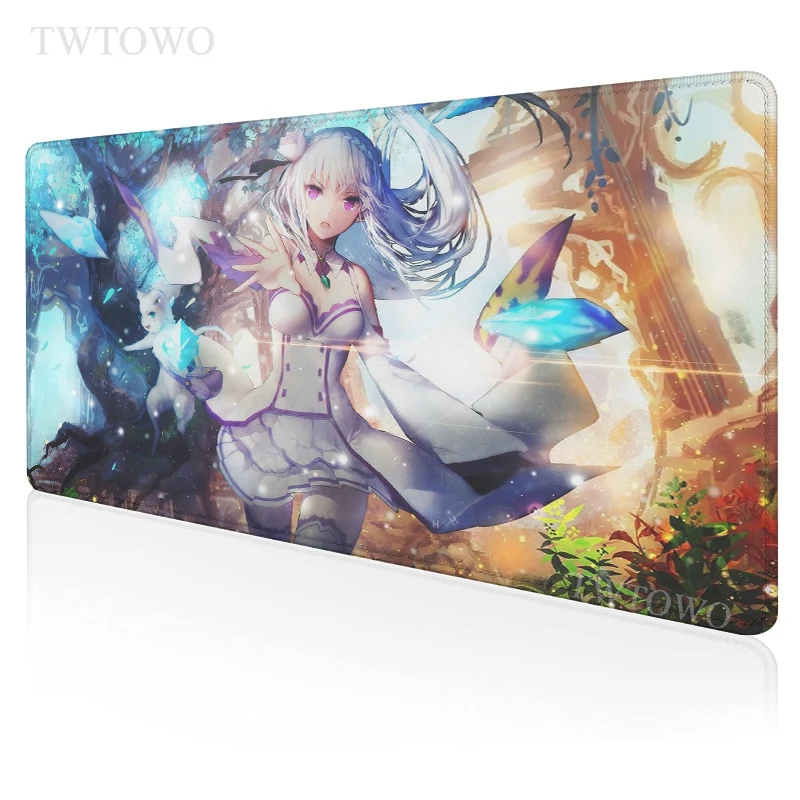 

Anime Girl Re Zero Mouse Pad Gaming XL HD Large New Mousepad XXL Office Anti Slip Soft Carpet Laptop Mouse Mat Desktop Mouse Pad