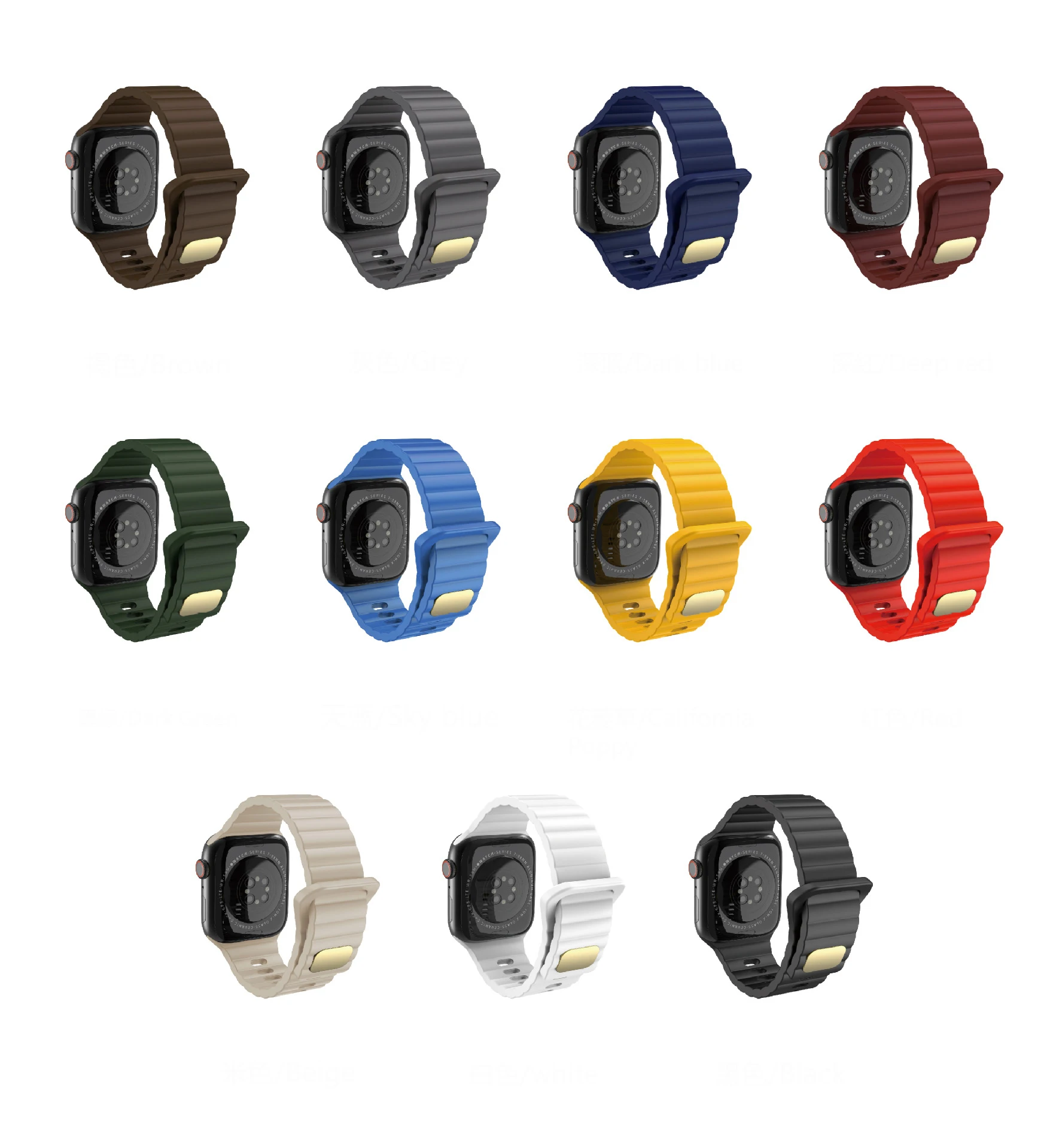 Silicone Watch Strap For Apple Band 40mm 44mm 45mm 41mm 38mm 42mm 49mm For 4/5/6/SE/7/8 Ultra Bracelet iWatch Series Accessories