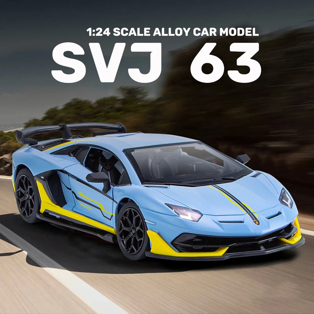 

Модель автомобиля из сплава в масштабе 1:24 SVJ 63, литая модель автомобиля, модель автомобиля, коллекция Любителей Автомобиля, детский подарок на день рождения, металлические игрушки для мальчиков