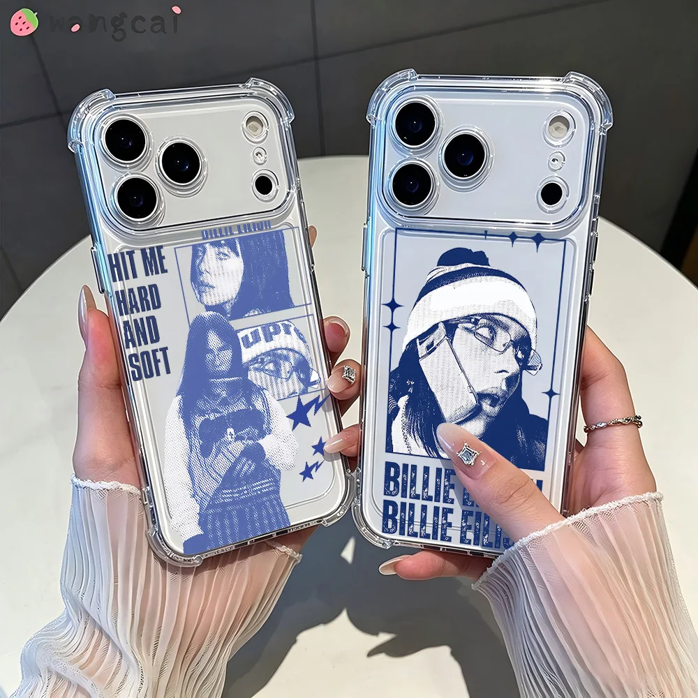 Фото Модный чехол для телефона с изображением певца Билли Эйлиш для Xiaomi Redmi 14C 13C 12C K50 K40 Note 14 13 12 11 10 A1 A2 A5 Pro Plus 4G 5G №1