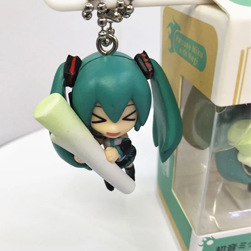 Брелок Мику Hatsune 4 см милый подарок для девочек аниме фигурка супер Уникальный