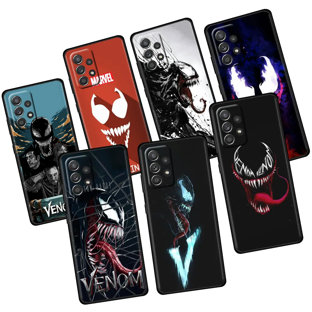 

Celular Venom Marvel Funda Thin Soft Case Coque for Samsung Galaxy A21s A12 A71 A31 A51 A02s A33 A03 A23 A41 A32 A22 A02 A11