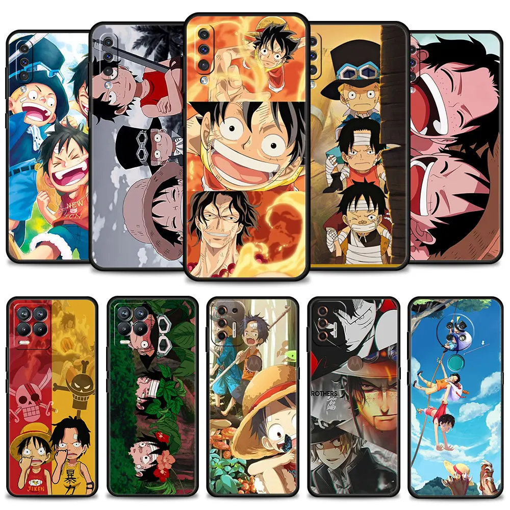 

Luffy Ace Child One Piece Case for Motorola G30 G60 G71 G200 One Fusion Edge S30 X30 G9 Play Plus for Nokia X100 X10 G21 Cover