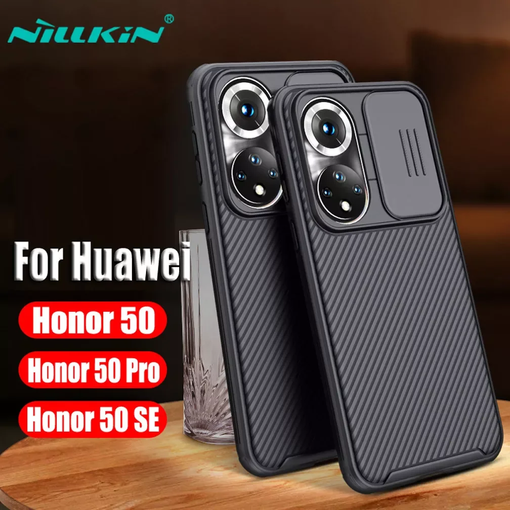 

For Huawei Honor 50 Case NILLKIN Camshield Pro Slide Protection Lens Case For Huawei Honor 50 Pro 50 SE Mobile Phone Cover