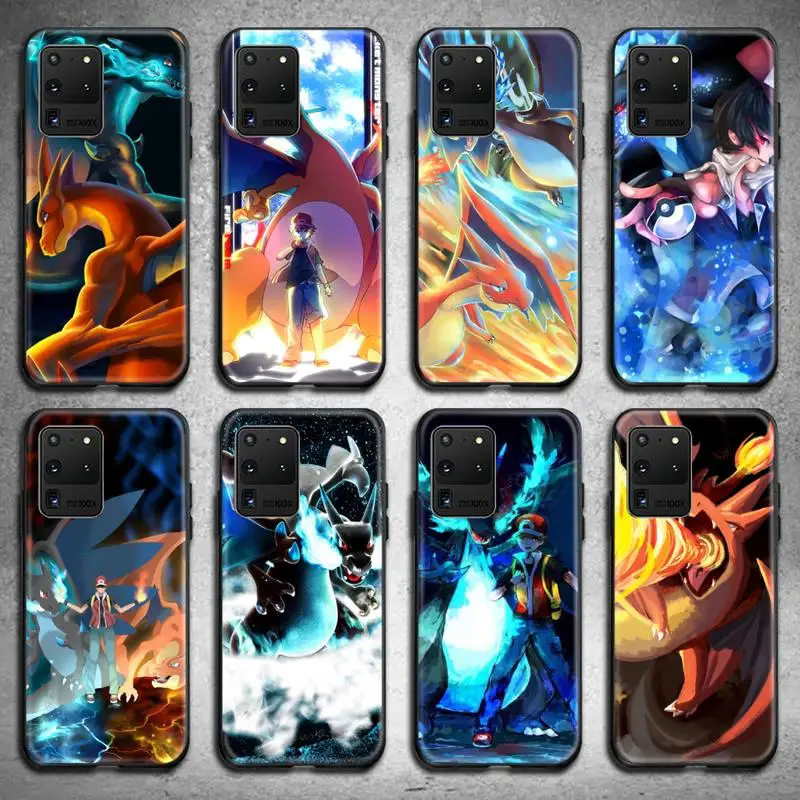 

Pokemon Charizard Phone Case For Samsung Galaxy S21 Plus Ultra S20 FE M11 S8 S9 plus S10 5G lite 2020