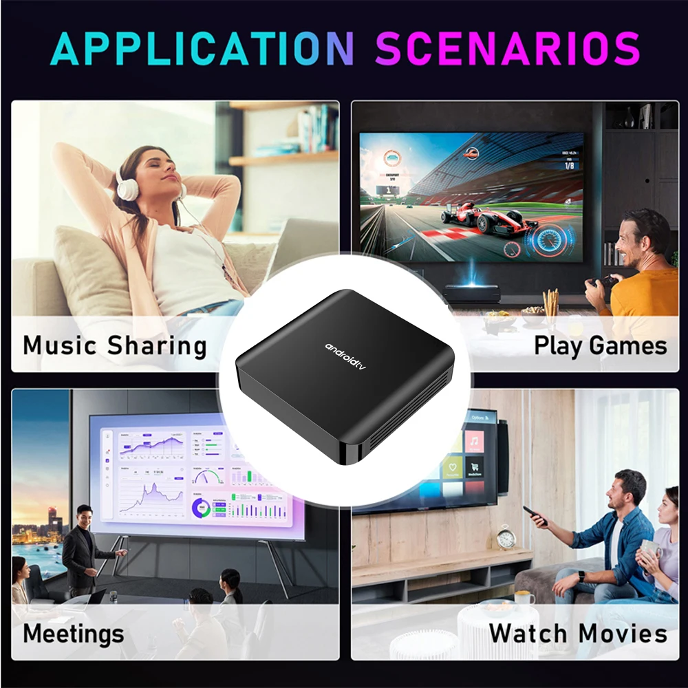 ТВ-приставка HD 8K 4K Smart Allwinner H313 Quad Core TV98 ATV 8GB 128GB BT5.0 Dual WiFi 4G 5G Медиаплеер Android 14 IPTV (art.: 3920d0fc7335b) - 3920d0fc7335b