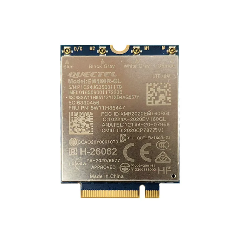 Фото Quectel EM160R-GL 5W11H85447 Модуль LTE Cat16 4G WWAN Карта для ноутбука Thinkpad X1 Carbon 12th P16v Gen2 Magic Bay Stuido №1