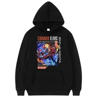 fullmetal alchemist edward elric hoodie high quality japanese anime sweatshirt long sleeves men women street fashion sportswear