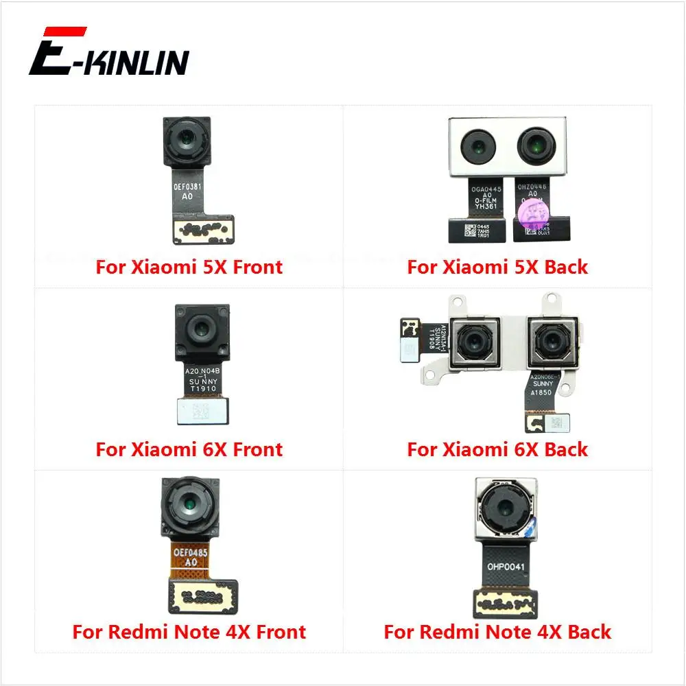 

Rear Back Main Front Facing Selfie Camera For Xiaomi Mi 5X 6X Redmi 4 4X Global Small Module Ribbon Flex Cable