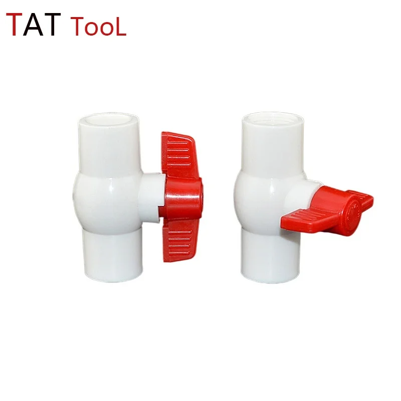 

PVC Ball Valve Coupler Adapter Water Connector For Garden Irrigation System Aquarium fish tank 1 Pcs
