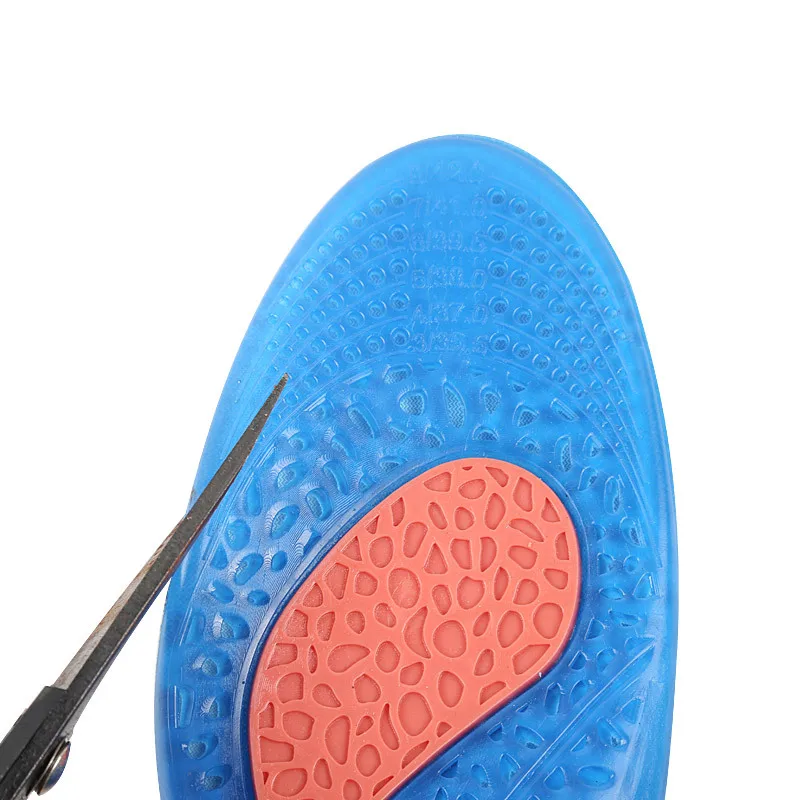SEBS High Elasticity Shock Absorption Cushioning Insoles Men Women Sports Insoles Four Seasons Running Basketball Insoles Soft