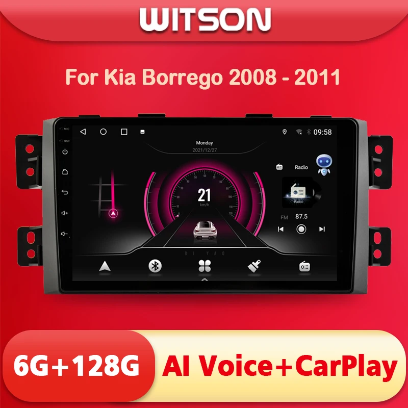WITSON AI VOICE Android 11 Car Audio System For KIA Borrego Mohave 2008-2012 Touch Screen Video 2din Wireless CarPlay 4G Modem WITSON AI VOICE Android 11 Car Audio System For KIA Borrego Mohave 2008-2012 Touch Screen Video 2din Wireless CarPlay 4G Modem