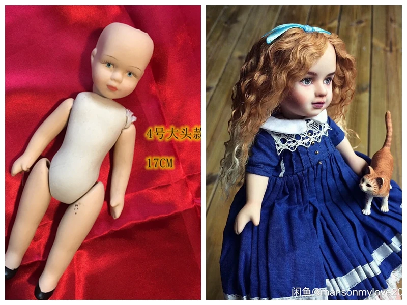 Керамическая кукла для макияжа