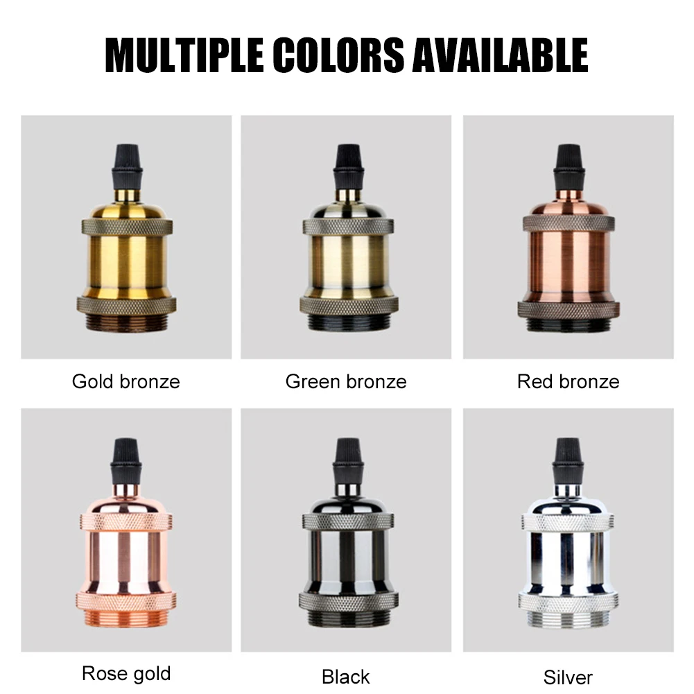 Патрон для лампы E27 винтажная термостойкая Подвесная лампа промышленный