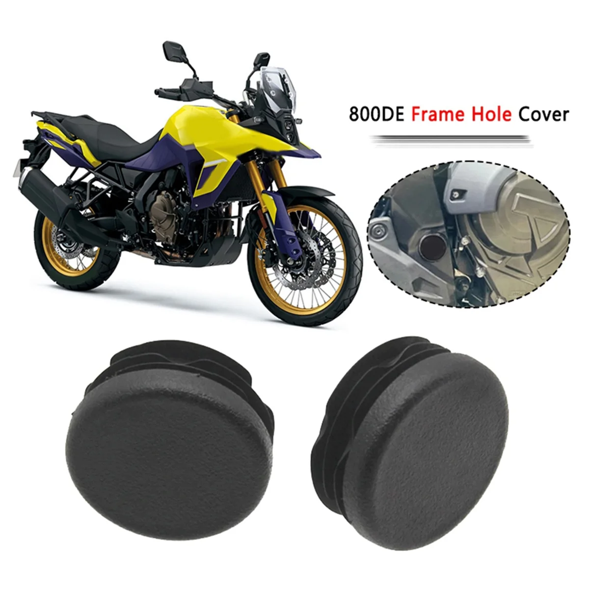 2 шт. для Suzuki V-STROM 800 de VStrom 800DE 2023 2024 крышка отверстия рамы мотоцикла заглушка