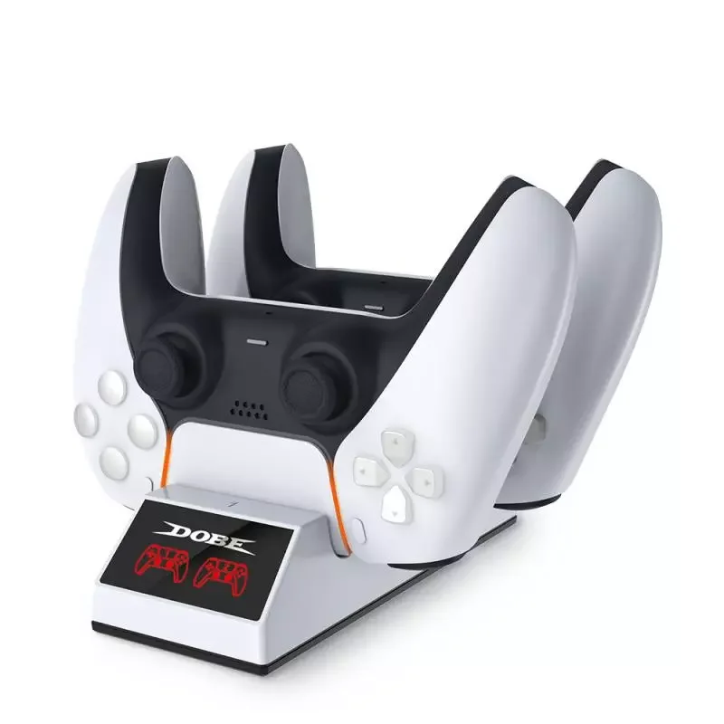 

NEW2023 Dual Fast Charger For PS5 Wireless Controller USB Type-C Charging Cradle Dock Station PS5 Joystick Gamepad
