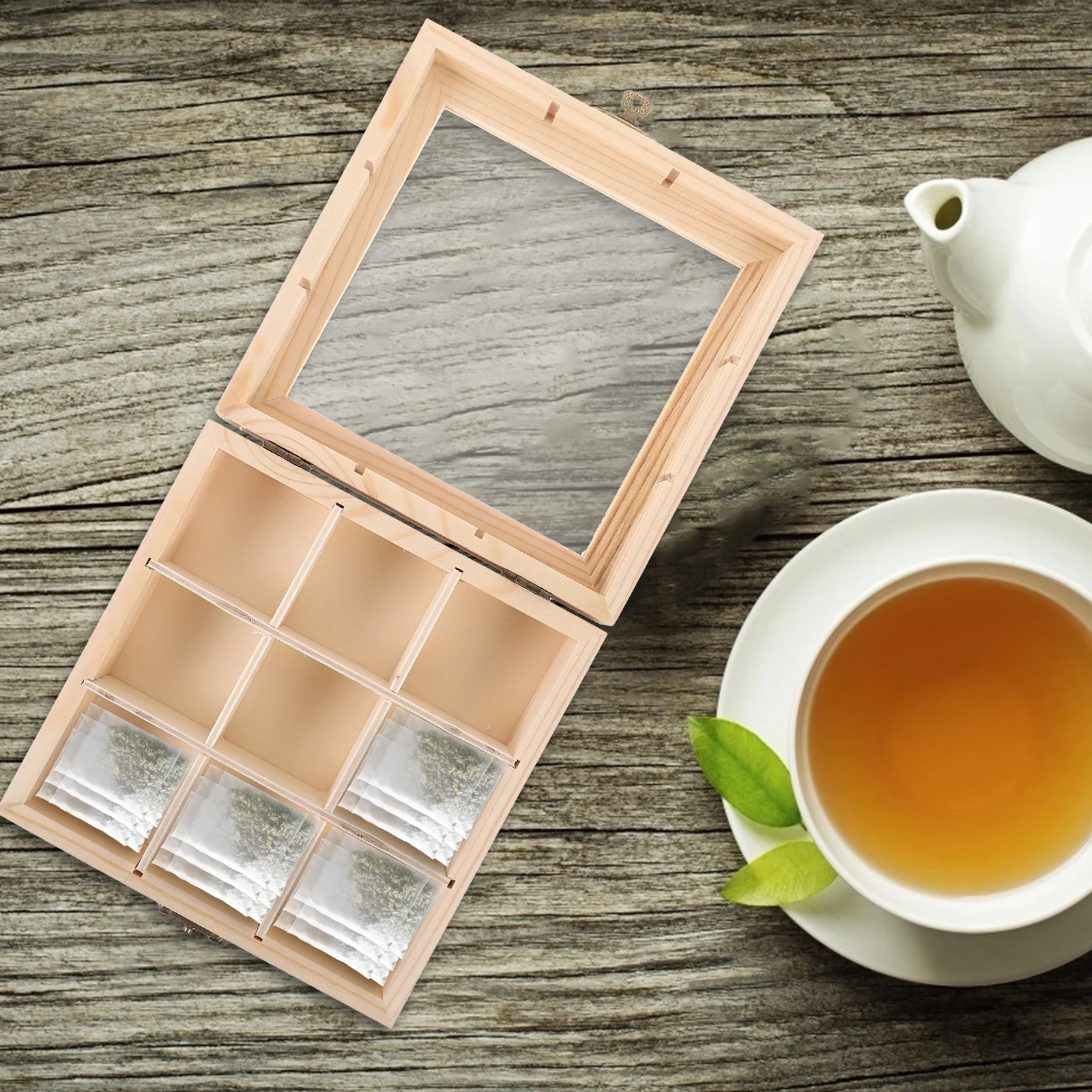 Коробка для чая подставка сумок органайзер коробок контейнер хранения поднос