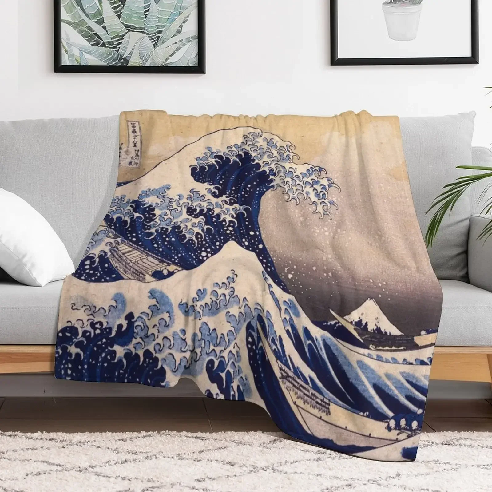 Детское плюшевое одеяло The Great Wave off Kanagawa