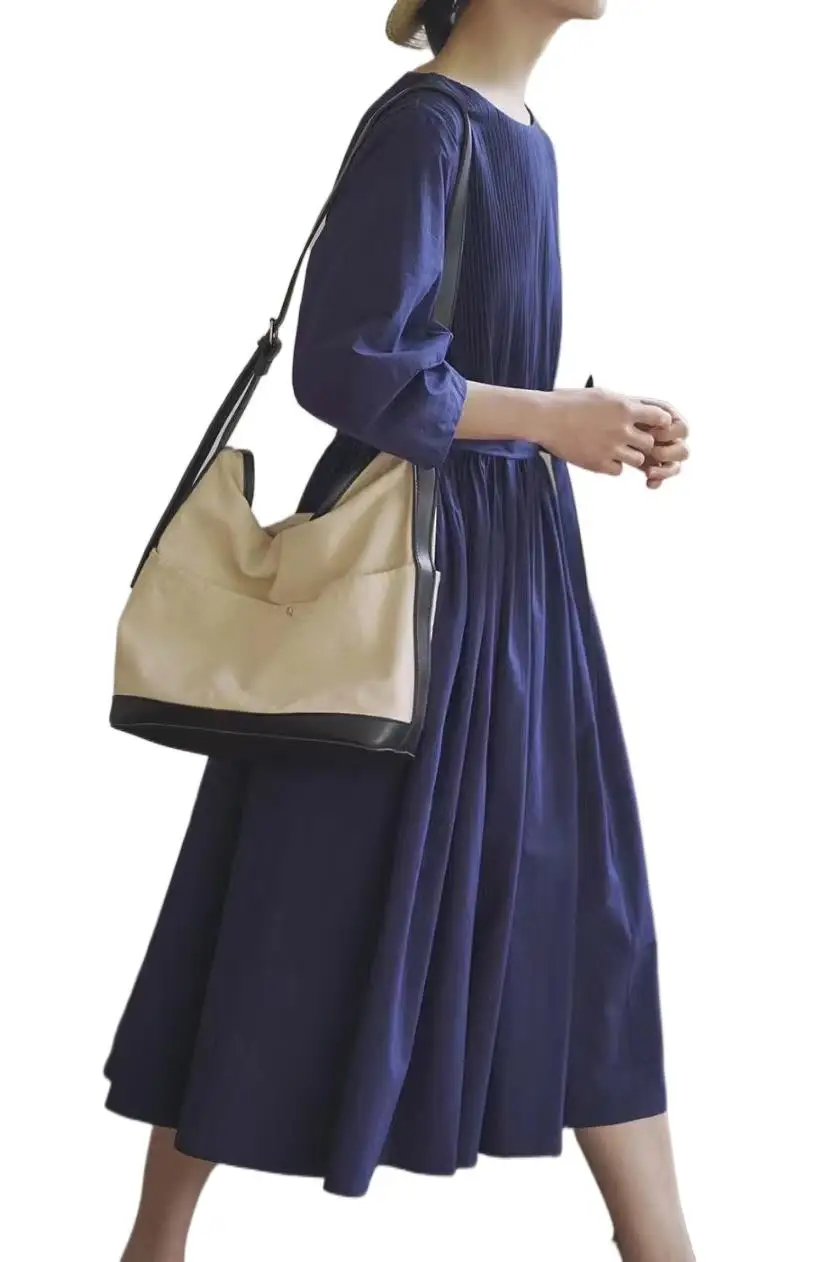 

2023 Women's Clothing round-Neck High Waist Dress 0818