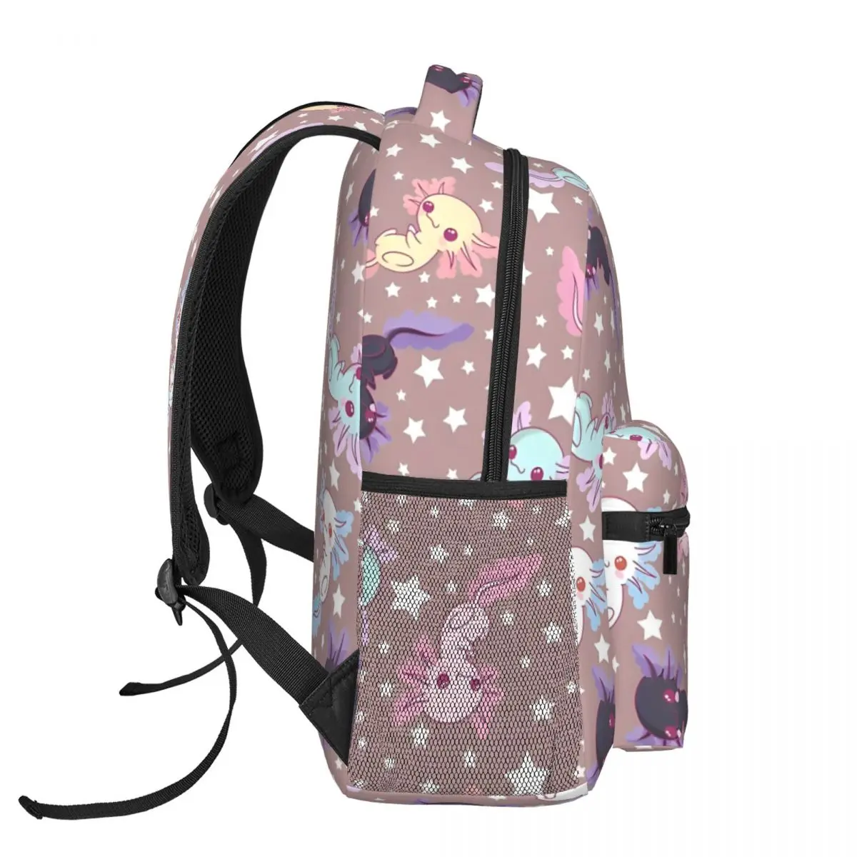 Рюкзак Kawaii с рисунком аксолотля для мужчин и женщин модный студенческий деловой