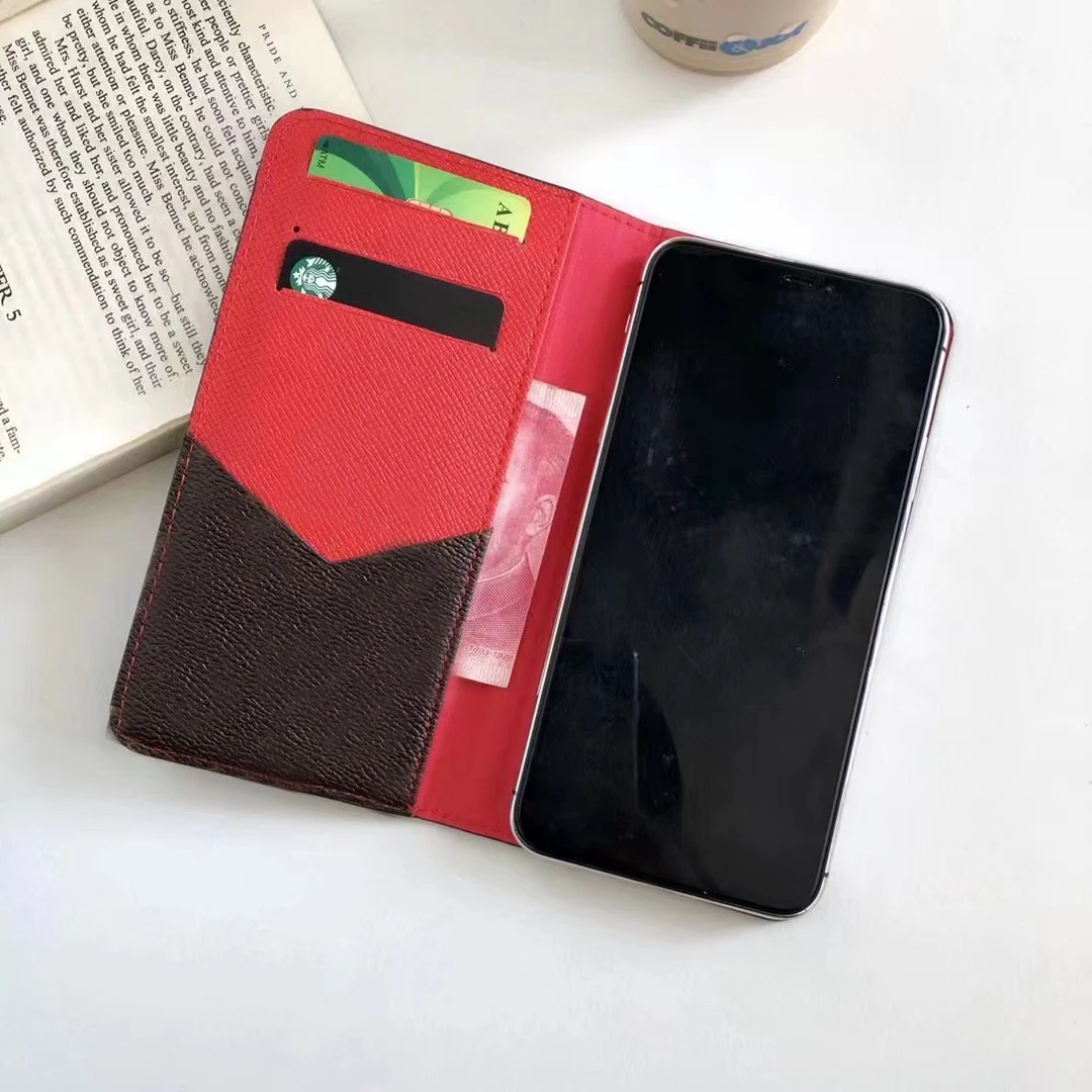 

LL30 High Quality PU Leather Filp Case For iPhone 13 14 12 11 Pro Max XS 8 Plus Brand Wallet Cover Cute Phone Cases Card Holder