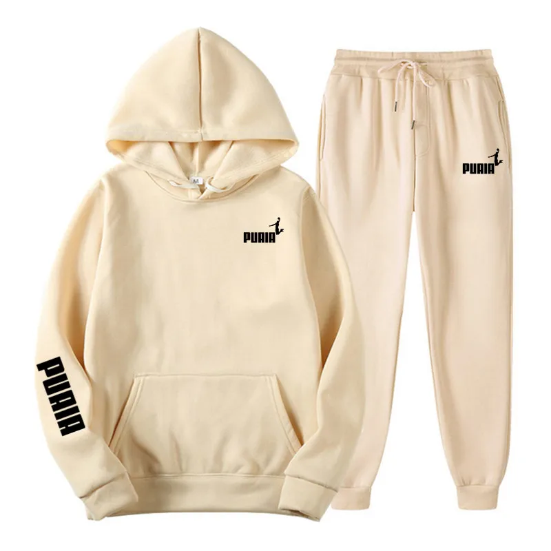 

Autumn/Winter Fashion Men's Tracksuit Sets 2022 New In Print Hooded Jacket+Pants Suit Casual Sportswear Sets Male