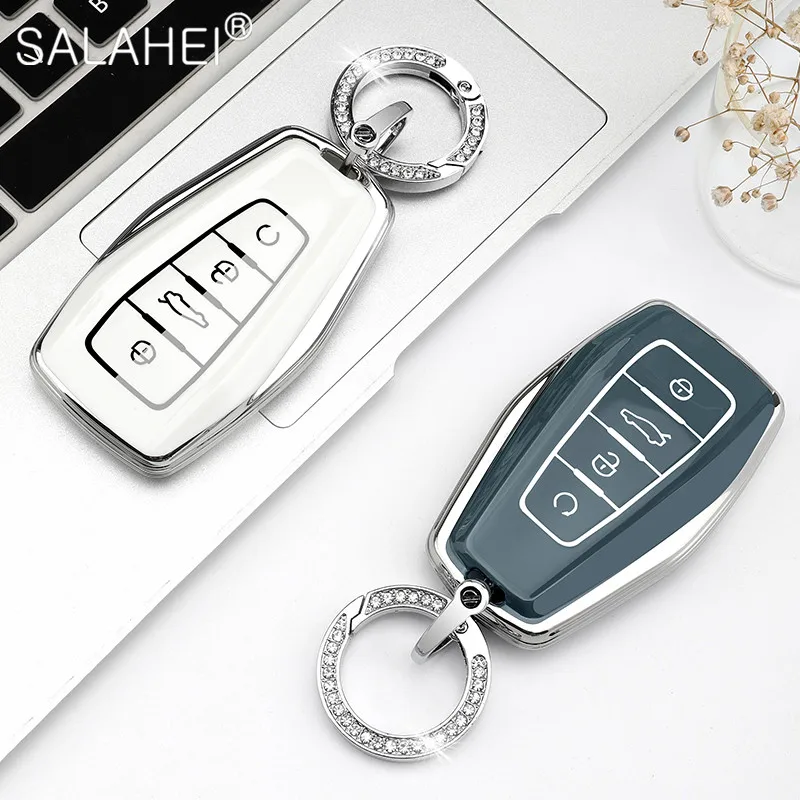 Чехол для автомобильного ключа из ТПУ чехол ключей Geely Azkarra FY11 Coolray Atlas Boyue NL3 Emgrand X7