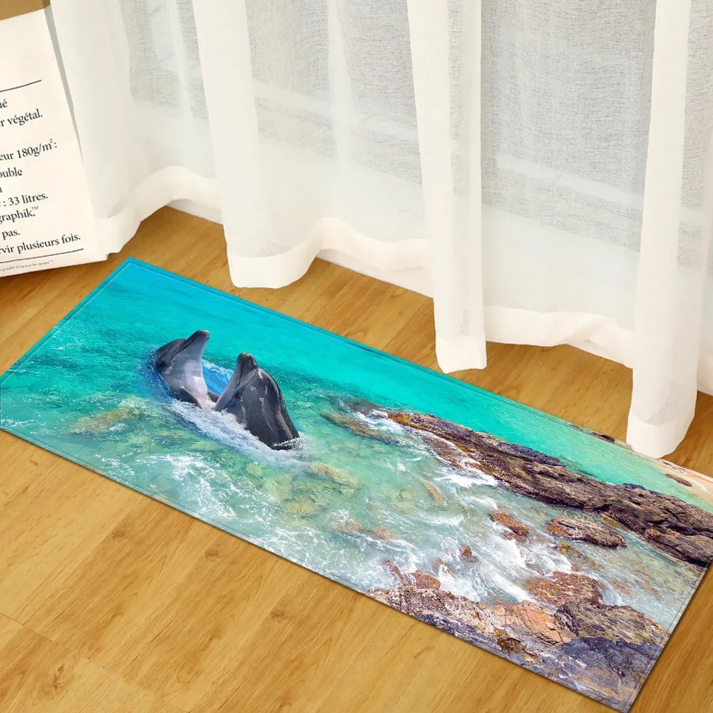 

Beach Scenic Print New Home Ddoor Mat Hallway Living Room Floor Mats Carpet Decor Bathroom Carpets Long Kitchen Rug
