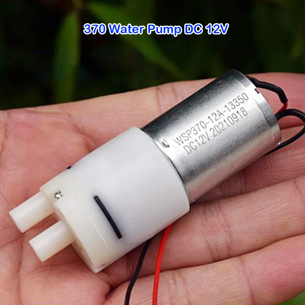 

DC 12V Micro Self-priming Pump 370 Motor Diaphragm Pump Large Water Flow Small Electric Water Pump Dispenser Pumping Pump