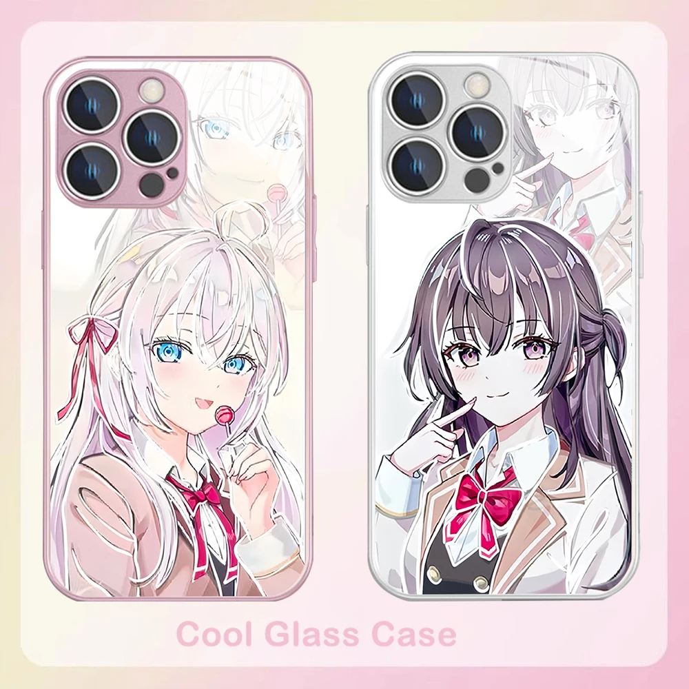 Милый чехол для телефона аниме Y2k Girl Alya с металлическим цветом Samsung S10 S20 S21 S22 S23 S8 S9