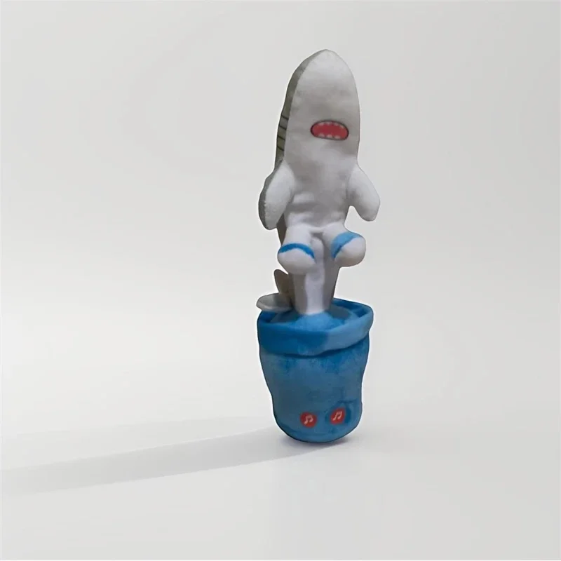Фото Итальянская игрушка Tralalelo Tralala Tungtungtung Brainrot Dancing Singing Talking, плюшевая игрушка с подсветкой, электрическая голосовая мимическая интерактивная кукла №5