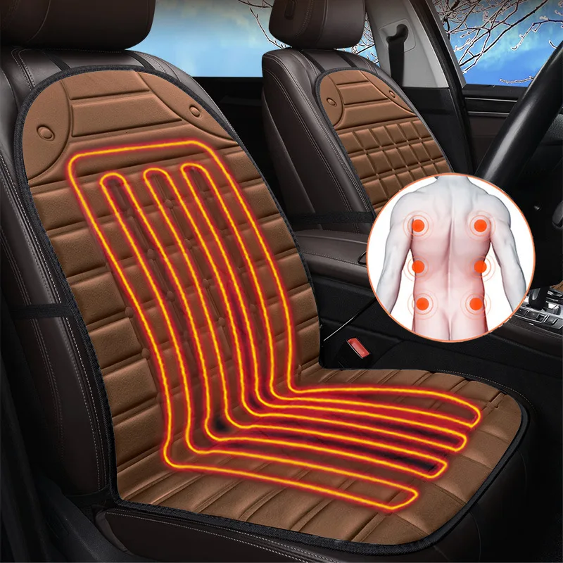 

Heated Car Seat Cover 30' Fast Warming Cushion DC12v Heated Car Seat Protector 25W Universal Car Heater High/Mid/Low