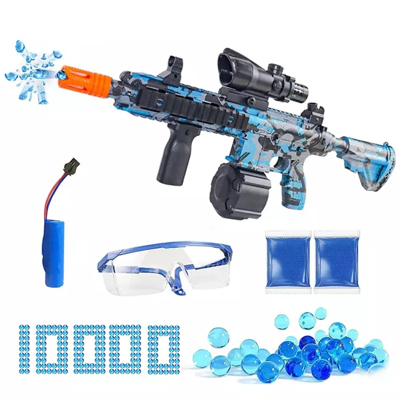 

2022 Electric M416 Airsoft Splatter Ball Gel Blaster MP5 Gun Toys Paintball Pistol Weapon CS Fighting Outdoor Game for Boys