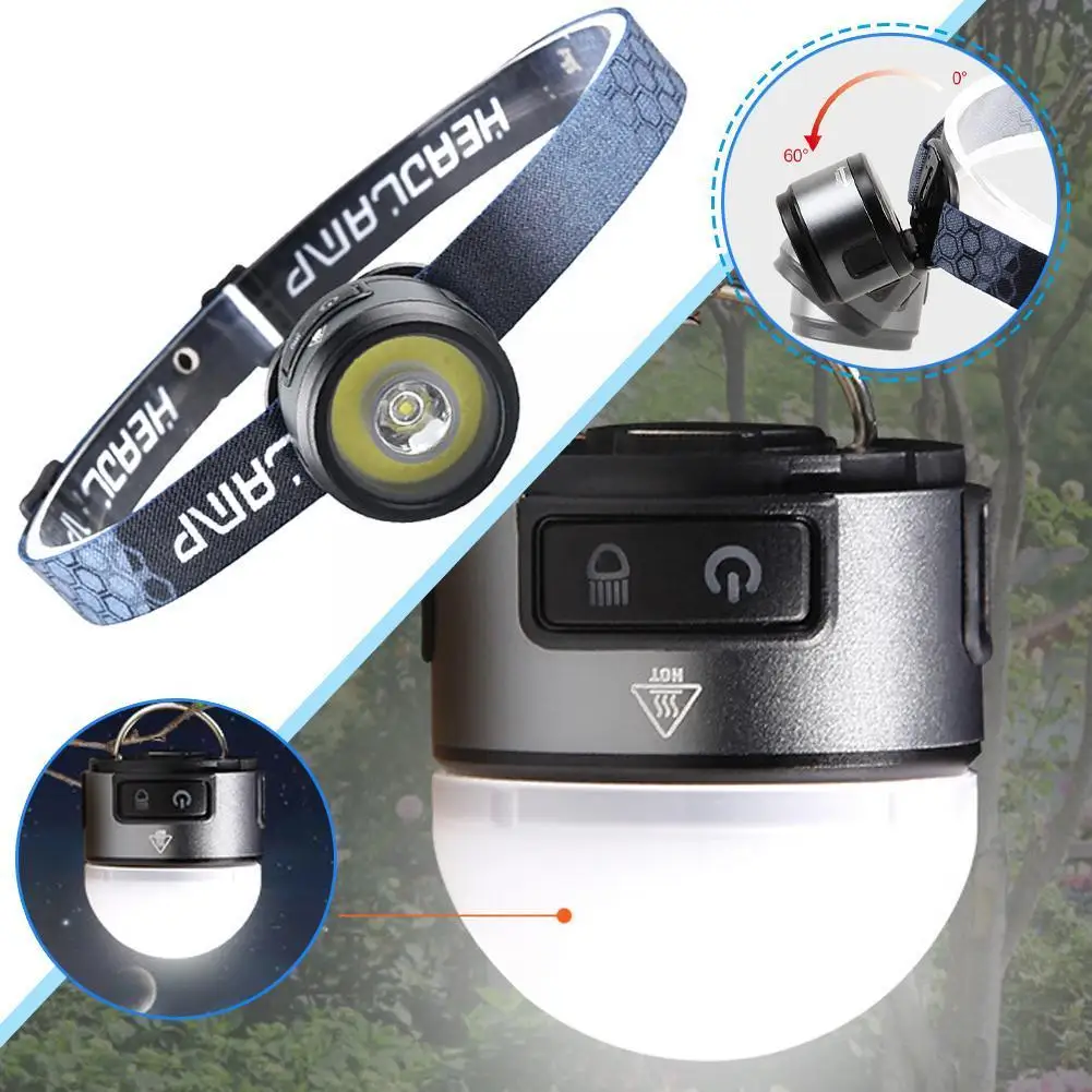 

Multi-function Work Lamp New Headlamp With Magnet Hook Running Night Camping Glare Clip Fishing Lamp Flashlight Lamp L7I8