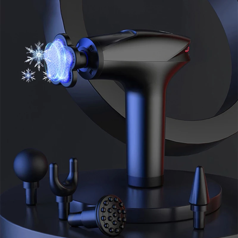 

Icy Cold Compress Massage Gun Electric Percussion Pistol Massager For Body Neck Back Sport Deep Tissue Muscle Relaxation