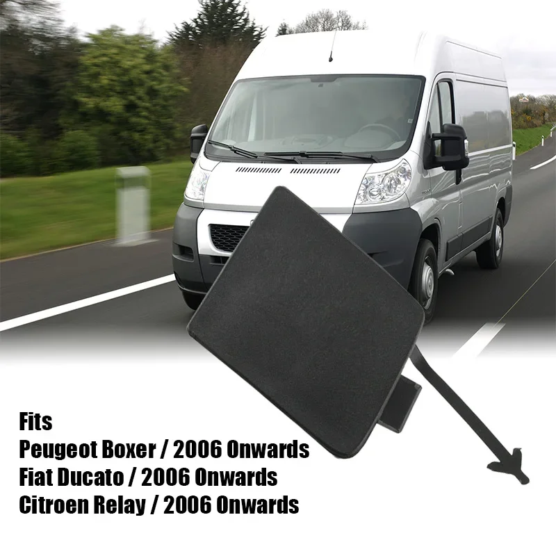 

Для Peugeot Boxer Fiat Ducato Citroen Relay 2006- крышка бампера буксировка спереди 1307988070