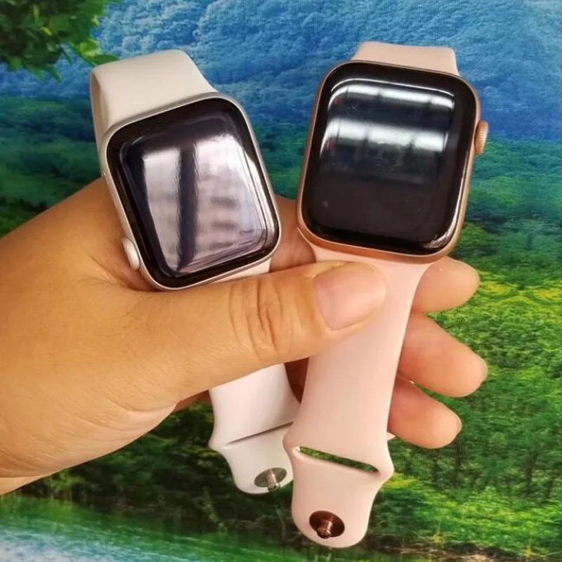 20 PCS Full Glue Waterproof Full Cover Screen Curved Tempered Glass Film For Apple IWatch Series 7 6 5 45mm 42mm 38mm