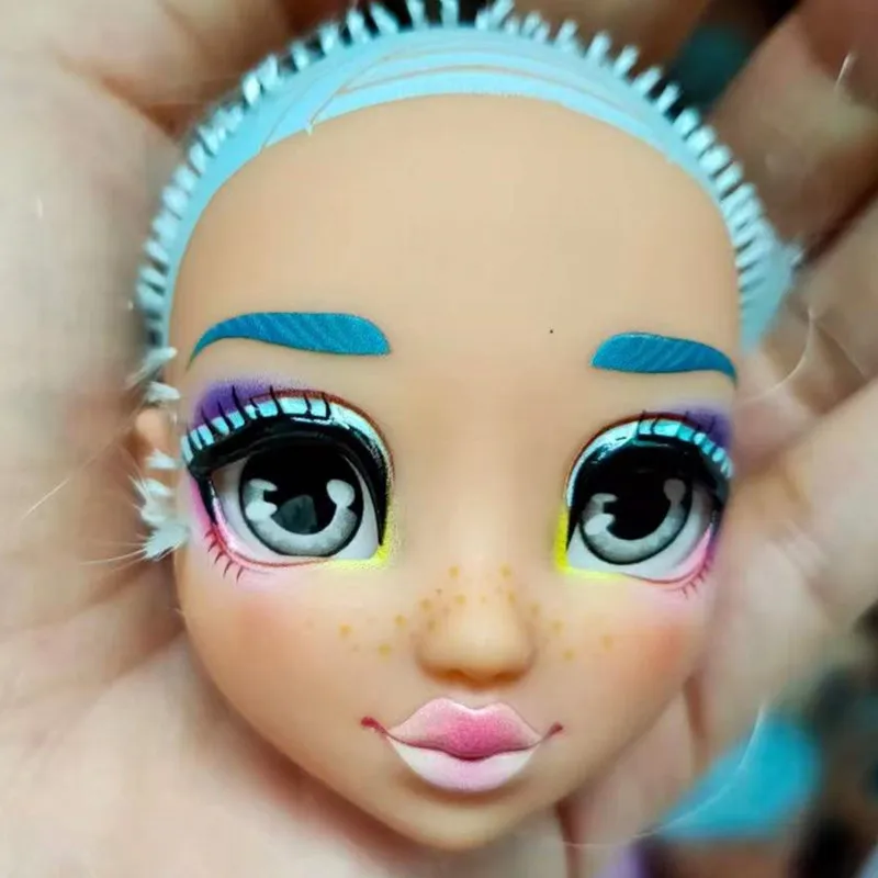 

Очки с блестящими глазами без головы волос, оригинальная милая кукла, качественные детали, детали для кукол цвет синий золотой белый коричн...