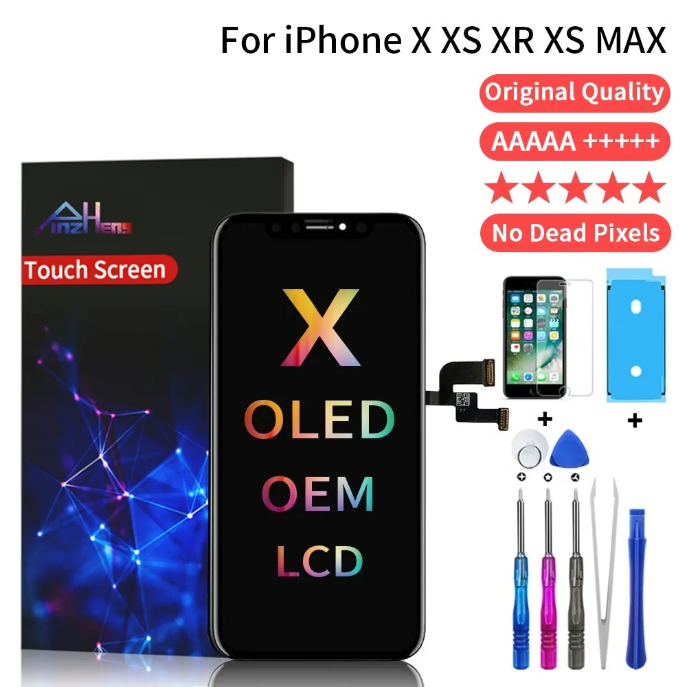 

ЖК-экран AAAAA Для iPhone X XS XR XS MAX OLED OEM, сменный сенсорный ЖК-дисплей для 11 TFT в сборе, оригинальное качество