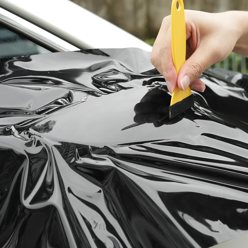 

Глянцевая Черная Виниловая Пленка Для Авто, Защита От Царапин, Водонепроницаемая Наклейка На Кузов Автомобиля Для Модификации