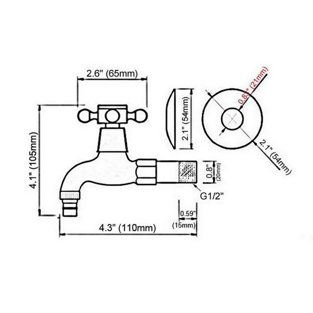 Антикварная латунная ручка для смесителя Tav102