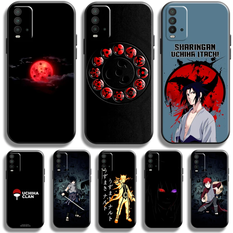 

Anime Uchiha Sasuke Naruto For Xiaomi Redmi 9T Phone Case For Redmi 9T Case Carcasa Black Silicone Cover Liquid Silicon Soft